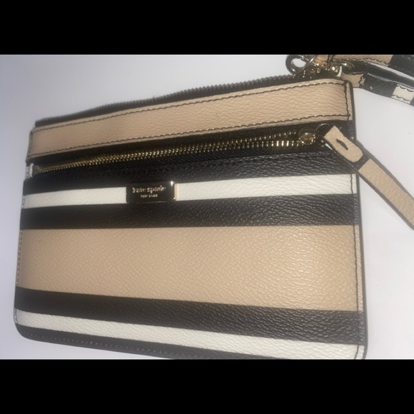 Kate Spade striped wristlet - Picture 3 of 3